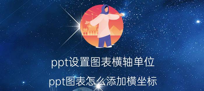 ppt设置图表横轴单位 ppt图表怎么添加横坐标？